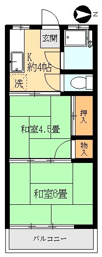 静風荘 間取り