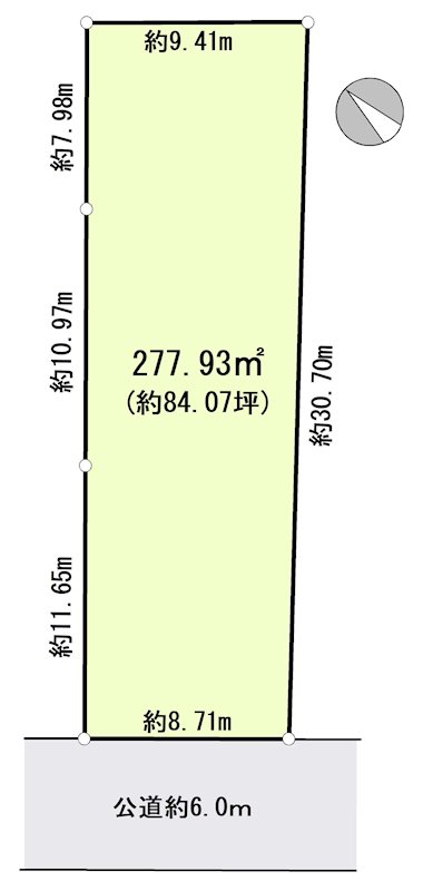 川口市安行原売地 間取図・土地図